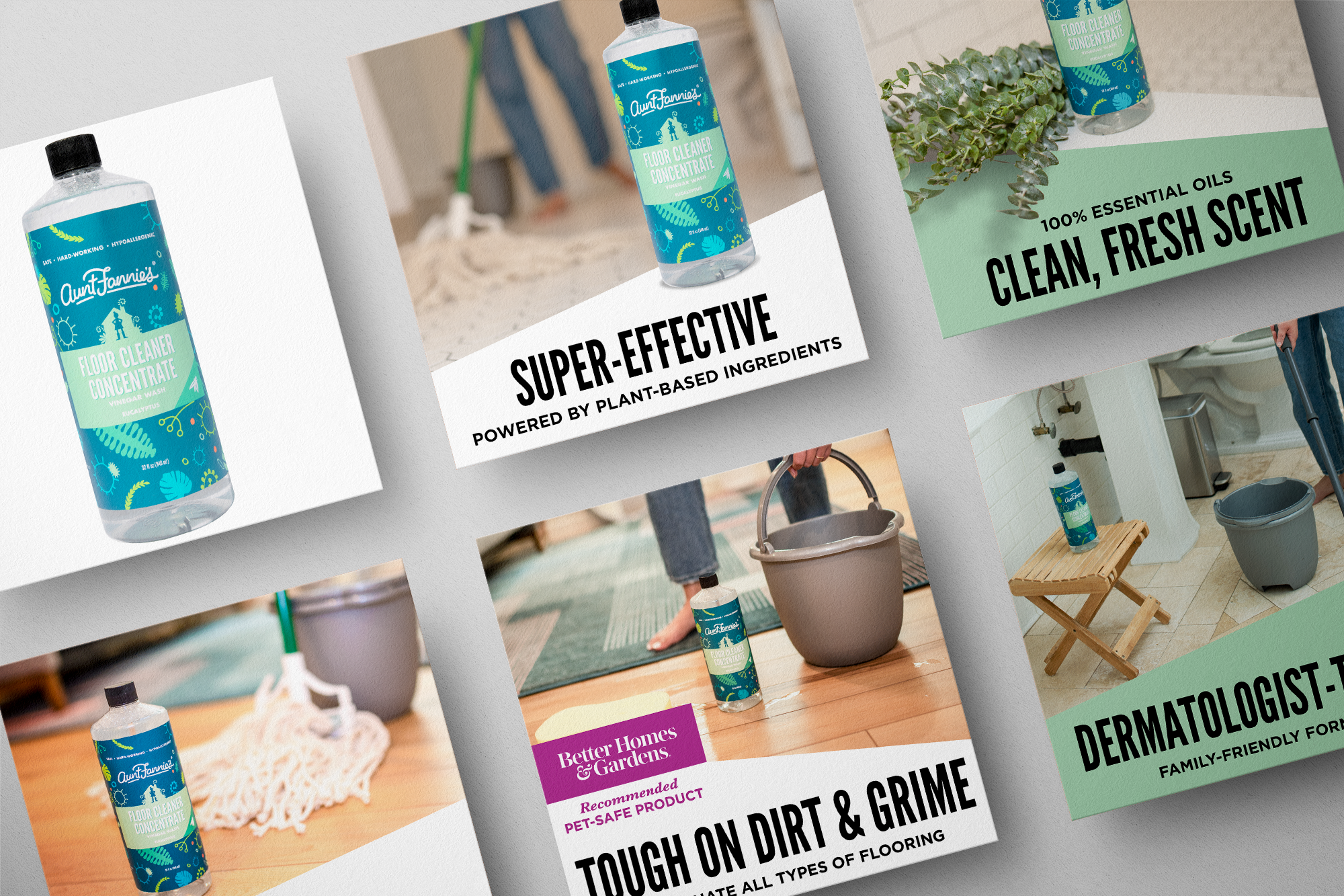 Another 6 listing image examples for the cleaning brand on Amazon.